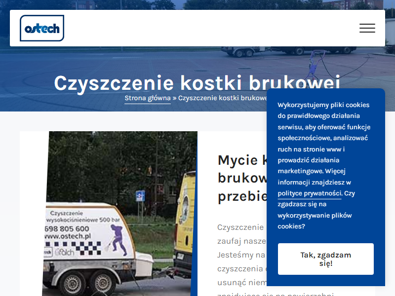 czyszczenie kostki brukowej