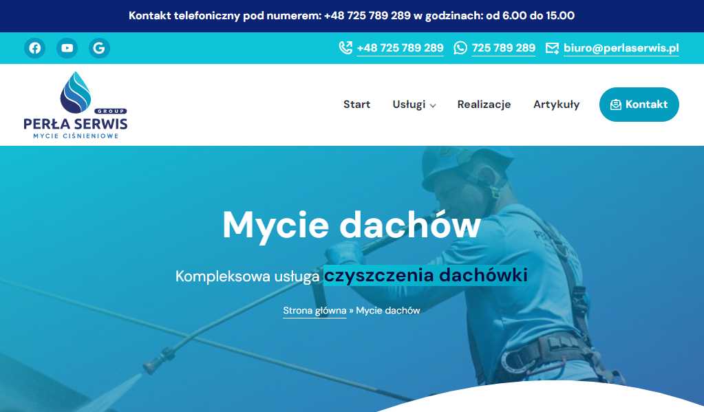 Mycie dachów Wrocław – skuteczność i precyzja