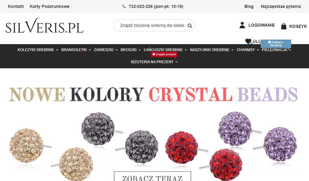 Biżuteria srebrna sklep internetowy Silveris.pl